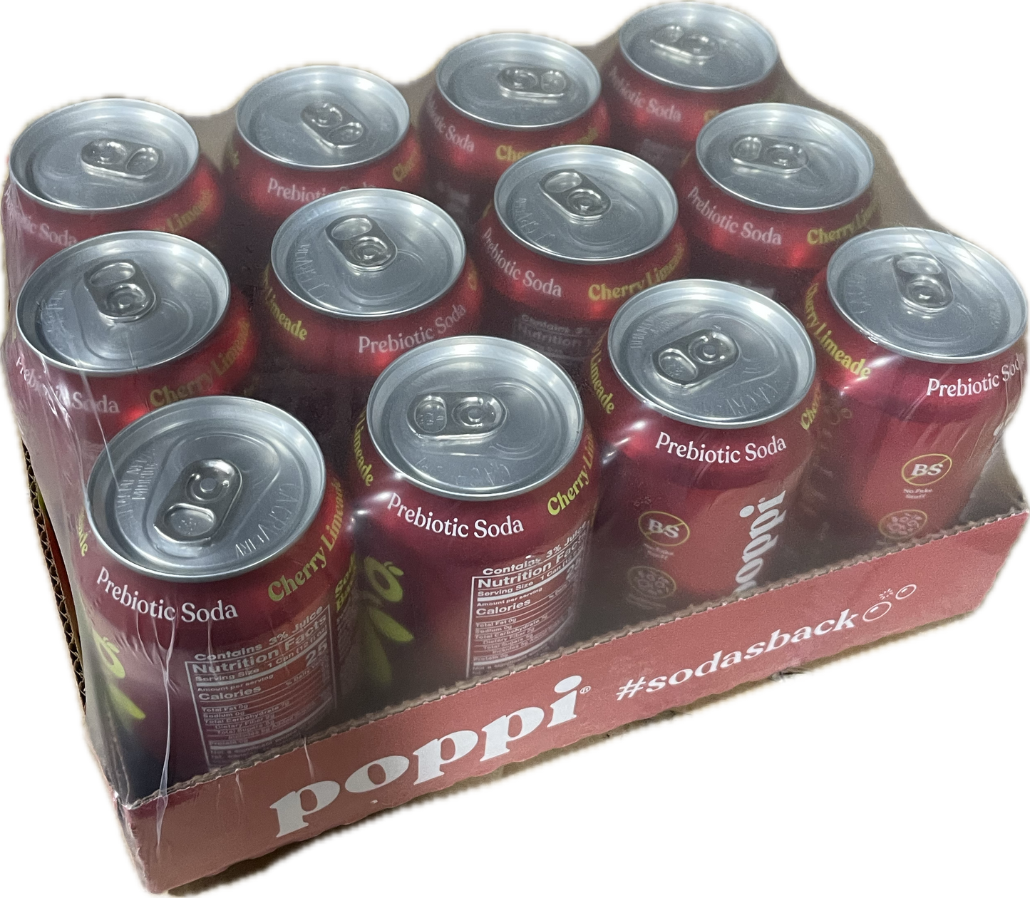 Poppi Cherry Limeade (12 ozx12 pk)