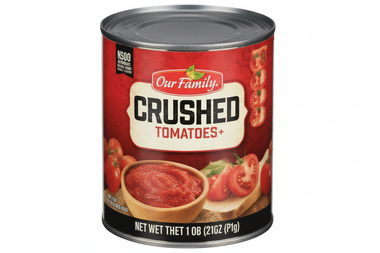 Our Family Crushed Tomatoes (28 oz) - Papaya Express