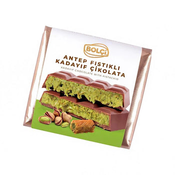 Bolci Dubai Chocolate with Pistachio Cream & Kunafa Filling (100g) - Papaya Express