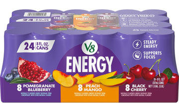 V8 Plus Energy Drink Variety pack (24 x 8 oz) - Papaya Express