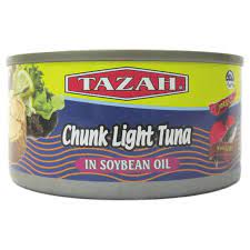 TAZAH CHUNK LIGHT TUNA IN SOY OIL (6.5OZ) - Papaya Express