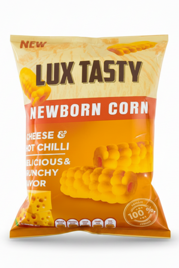 LUX TASTY NEWBORN CHEESE & HOT CHILLI CORN CHIPS (85G) - Papaya Express