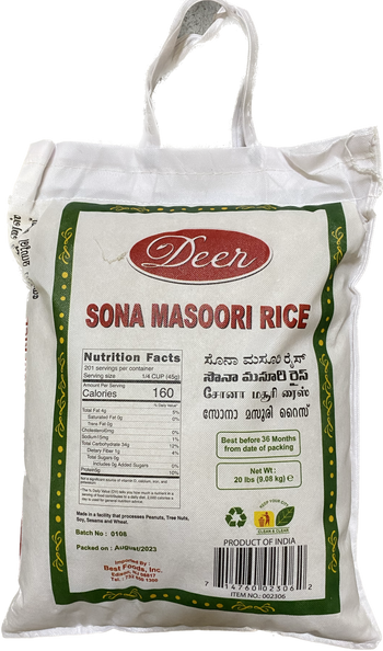 DEER SONA MASOURI 20LB - Papaya Express