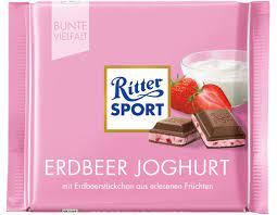 RITTER SPORT MILK STRAWBERRY YOGURT (100G) - Papaya Express