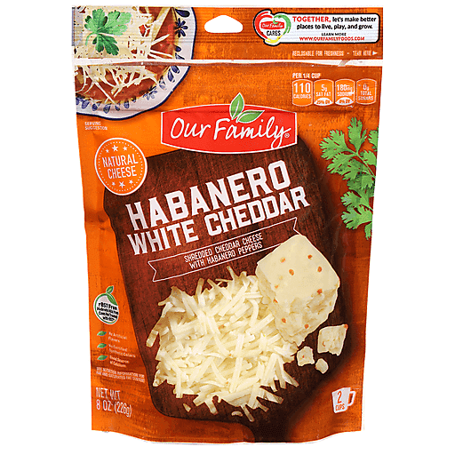 Our Family Habanero White Cheddar Cheese (8oz) - Papaya Express