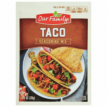 Our Family Taco seasoning Mix (1.25oz) - Papaya Express