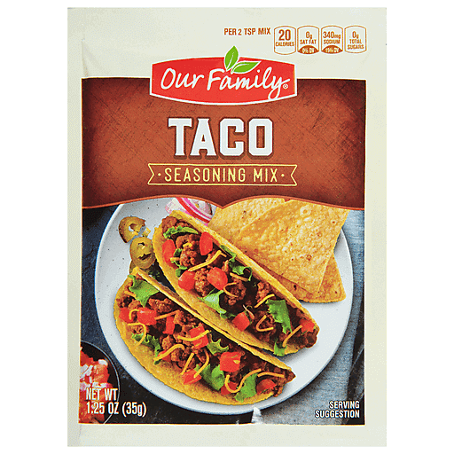 Our Family Taco seasoning Mix (1.25oz) - Papaya Express