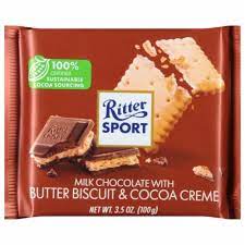 RITTER SPORT MILK BUTTER BISCUIT (100G) - Papaya Express