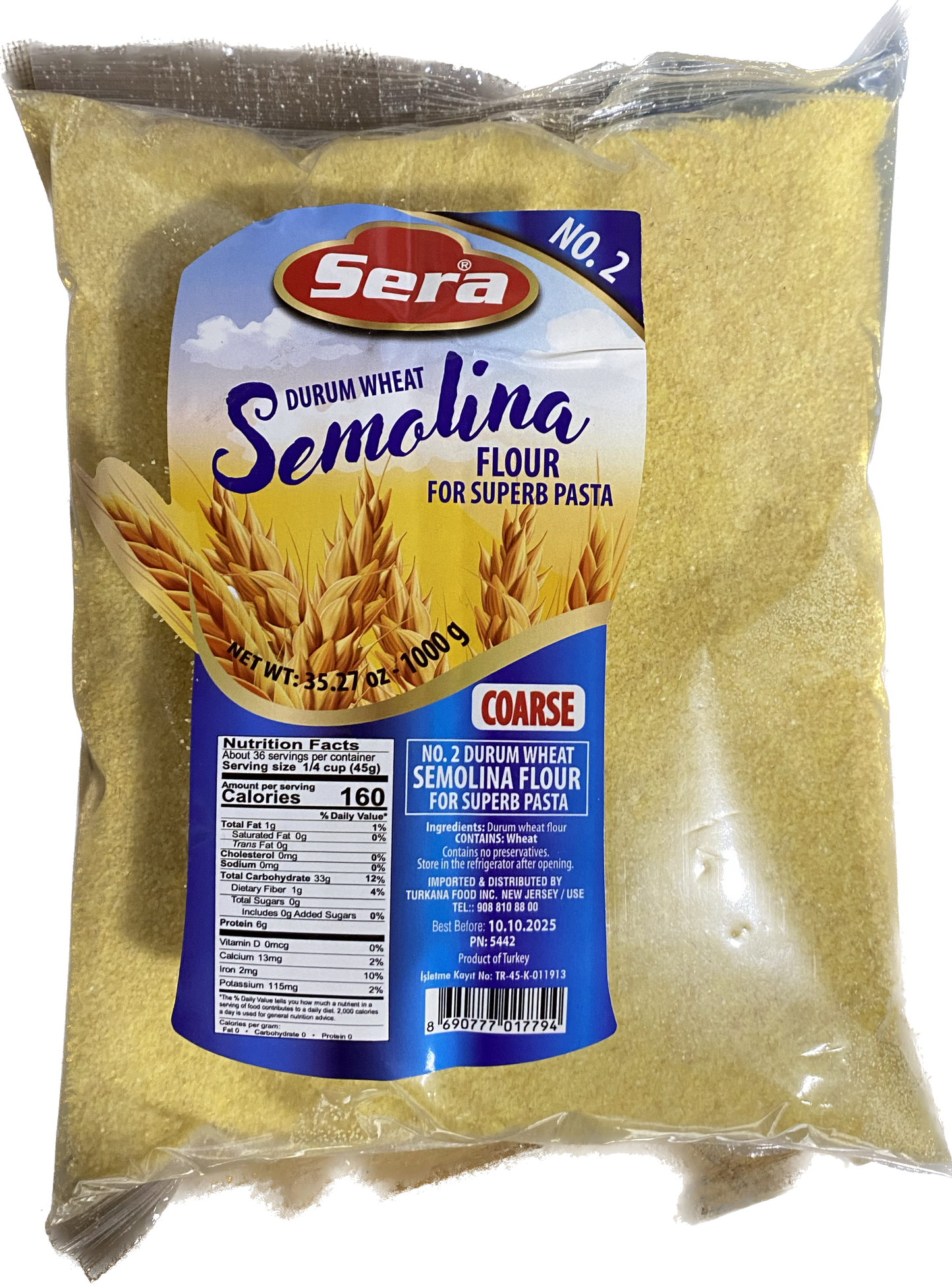 SERA SEMOLINA COARSE(1000g) - Papaya Express