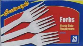 Cartwright Heavy Duty Plastic Forks (24 pcs) - Papaya Express