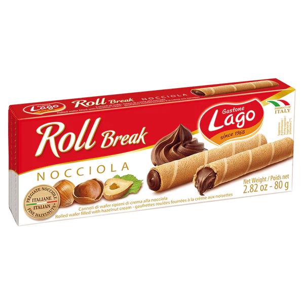 Lago Roll Hazelnuts (2.82OZ) - Papaya Express