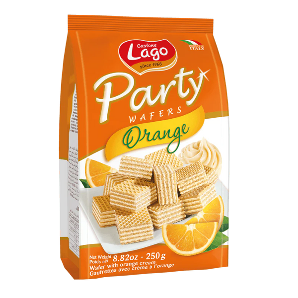 Lago Orange Party Wafers (250g) - Papaya Express