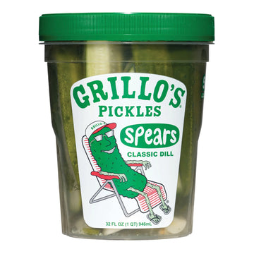 Grillo's Pickles Classic Dill Pickle Spears (32 oz) - Papaya Express