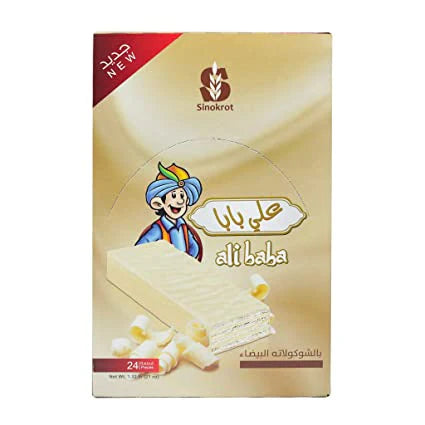 Ali Baba White Chocolate Wafer (24 ct)