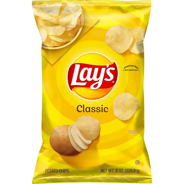 Lay's Classic Potato Chips (8 oz) - Papaya Express