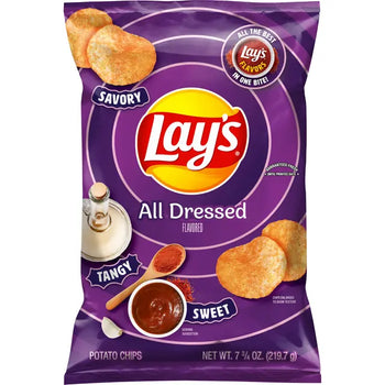 Lay's All Dressed Potato Chips (7.75 oz) - Papaya Express
