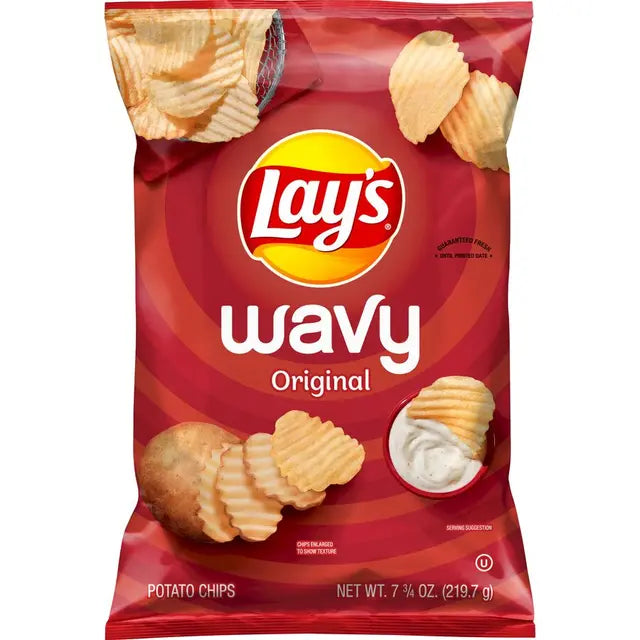 Lay's Wavy Original Potato Chips (7.75 oz) - Papaya Express