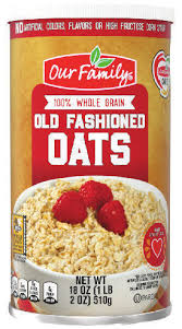 Our Family Whole Grain Old Fashion Oats (18 oz) - Papaya Express