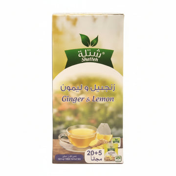 Shatleh Lemon Ginger Tea Bags (30 g) - Papaya Express