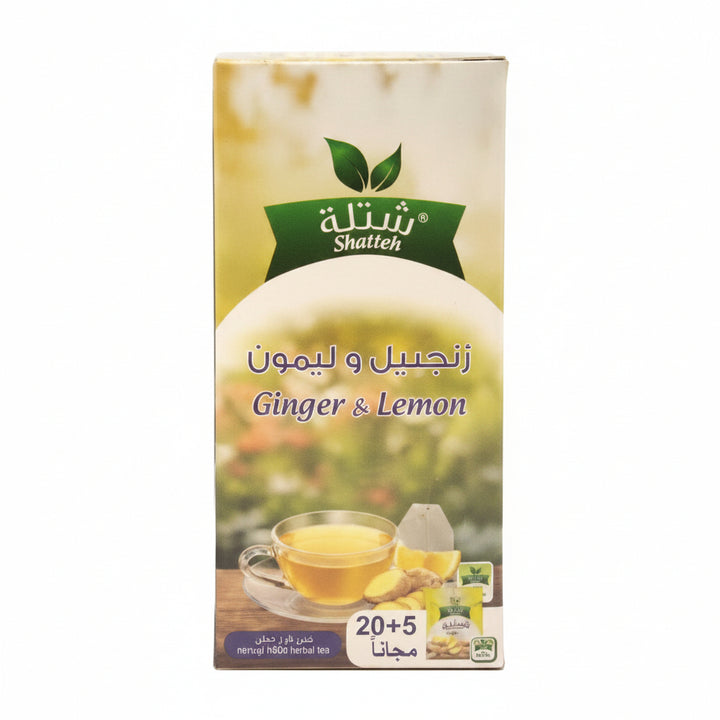 Shatleh Lemon Ginger Tea Bags (30 g) - Papaya Express