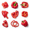 Bell Pepper Red ( By Each ) - Papaya Express