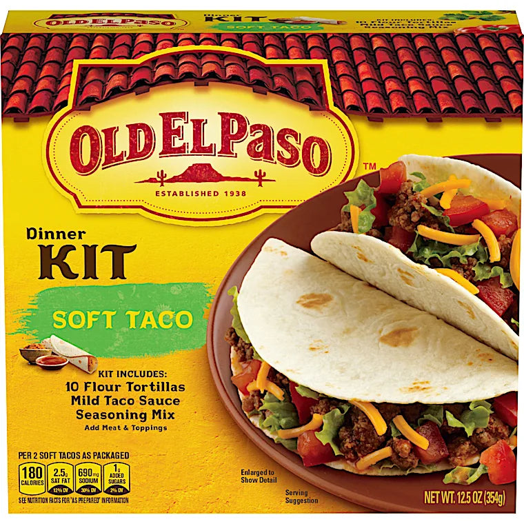 Old El Paso Soft Taco Dinner Kit (12.5 oz) - Papaya Express