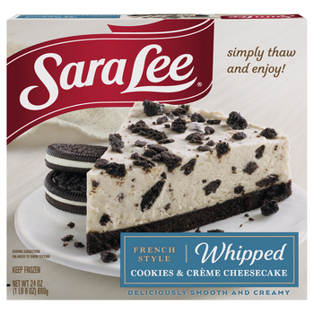 Sara Lee French Style Whipped Cookies & Crème Cheesecake (24 oz) - Papaya Express