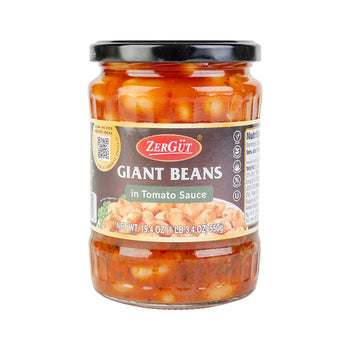 Zergut Giant Beans In Spicy Tomato Sauce (19.4 oz) - Papaya Express