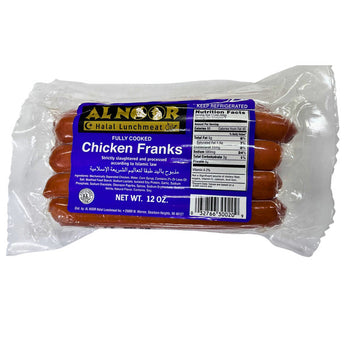 AL Noor Chicken Franks ( 12oz ) - Papaya Express