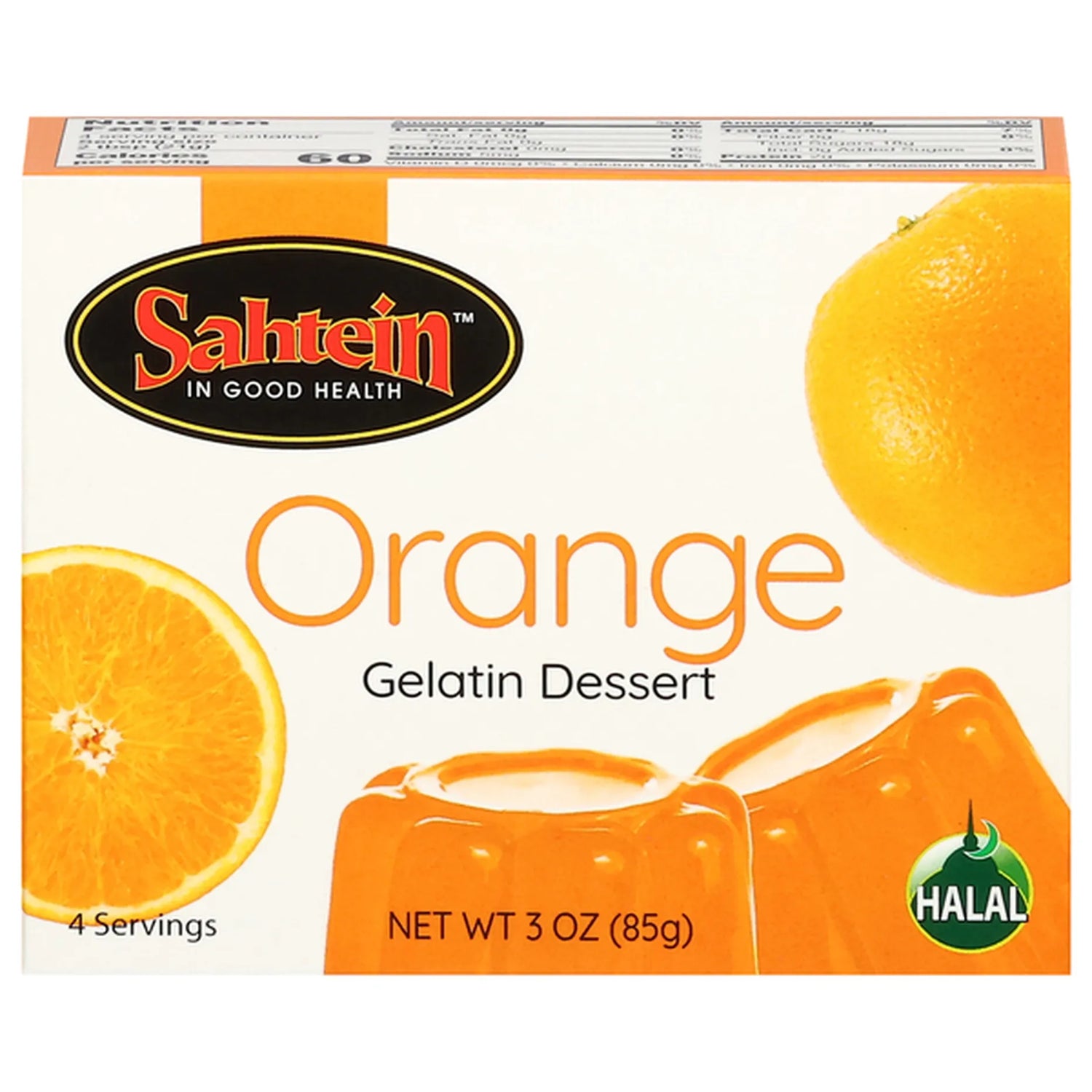 Sahtein Orange Jello Packet (3oz) - Papaya Express