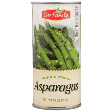 Our Family Whole Spear Asparagus (15 oz) - Papaya Express
