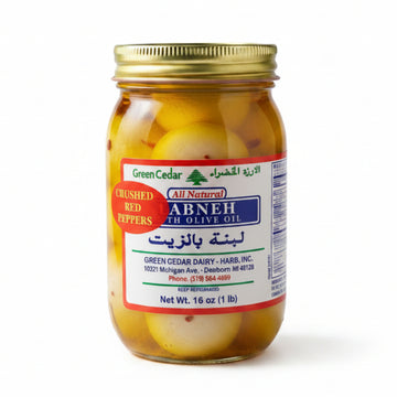 Green Cedar Labneh W/ Crushed Pepper Jar (16oz) - Papaya Express