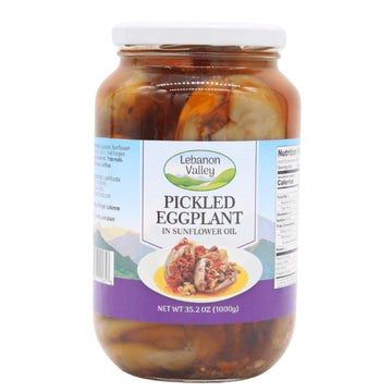 Lebanon Valley Pickled Eggplant In Sunflower Oil (1000g) - Papaya Express
