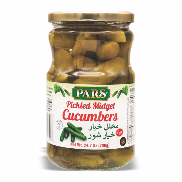 Pars pickled midget cucumbers (24.7 oz) - Papaya Express