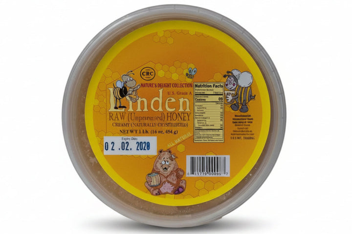 Linden Raw Unprocessed Honey (1 Lb.) - Papaya Express