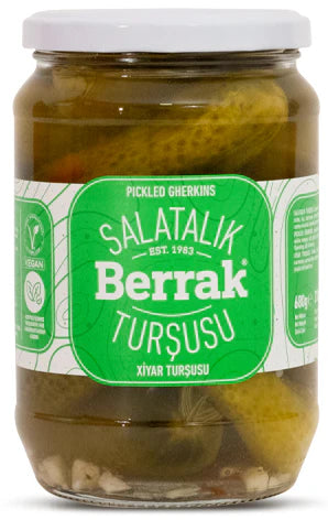 Berrak Pickled Smooth Gherkins (24oz)