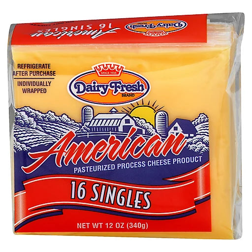 Dairy Fresh American Cheese 16 Singles (340g)