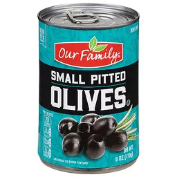 Our Family Olives Small Pitted (6 oz) - Papaya Express