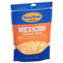 D.F Shredded Mexican Cheese (8OZ) - Papaya Express