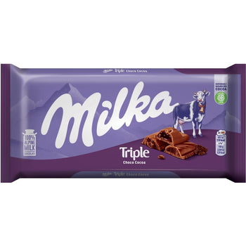 Milka Triple Chocolate Bar (100g) - Papaya Express