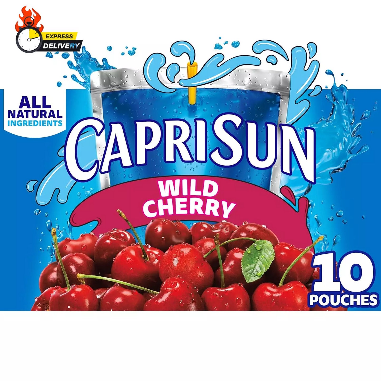 CAPRISUN WILD CHERRY 10 POUCHES