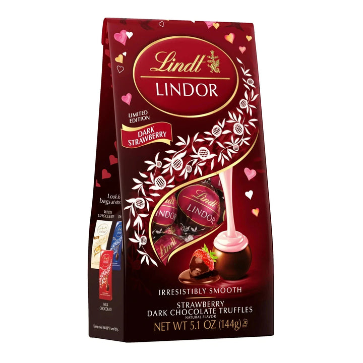 Lindt Lindor Dark Strawberries Truffles (5.1 oz) - Papaya Express