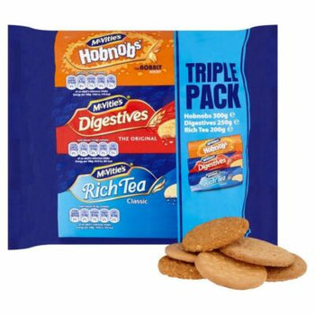 Mcvities Digestives, Rich Tea and Hob Triple Pack (900 g) - Papaya Express