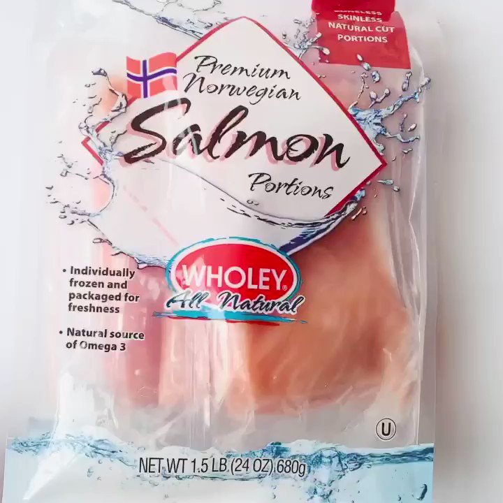 WHOLEY ALL NATURAL SALMON FILLETS (16OZ)