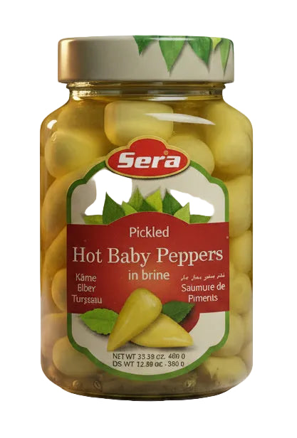 Sera Pickled Hot Baby Peppers in Brine (680g) - Papaya Express