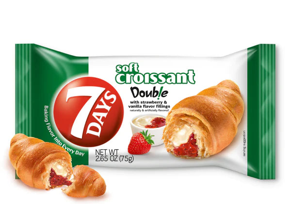 SEVEN DAYS STRAWBERRY&CREAM CROISSANT (75G) - Papaya Express