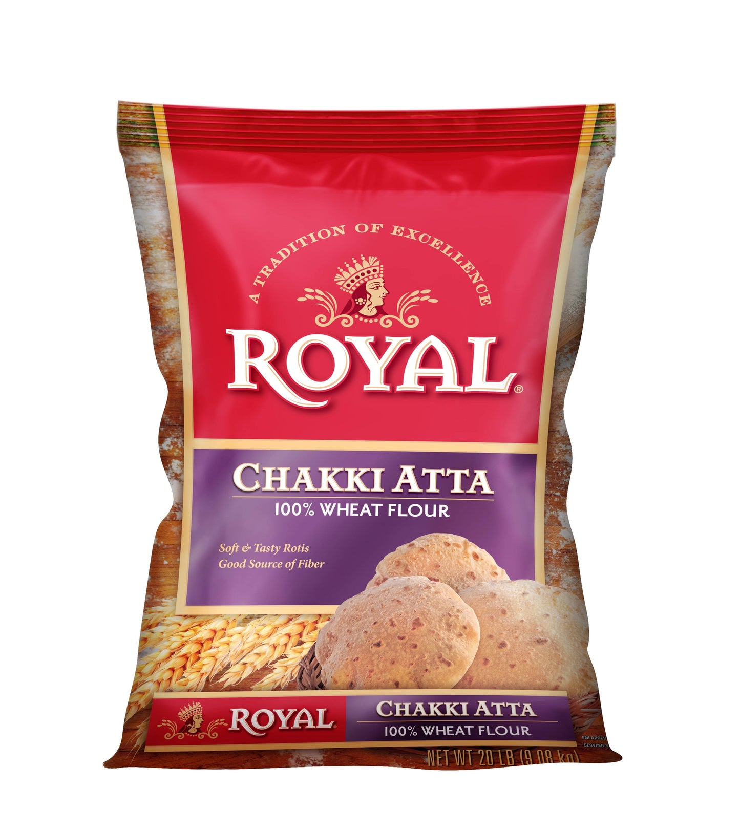 Royal Chakki Atta Wheat Flour (20 lb.)