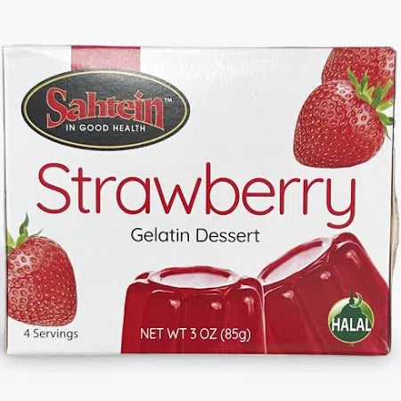 Sahtein Strawberry Jello Packet (3oz) - Papaya Express