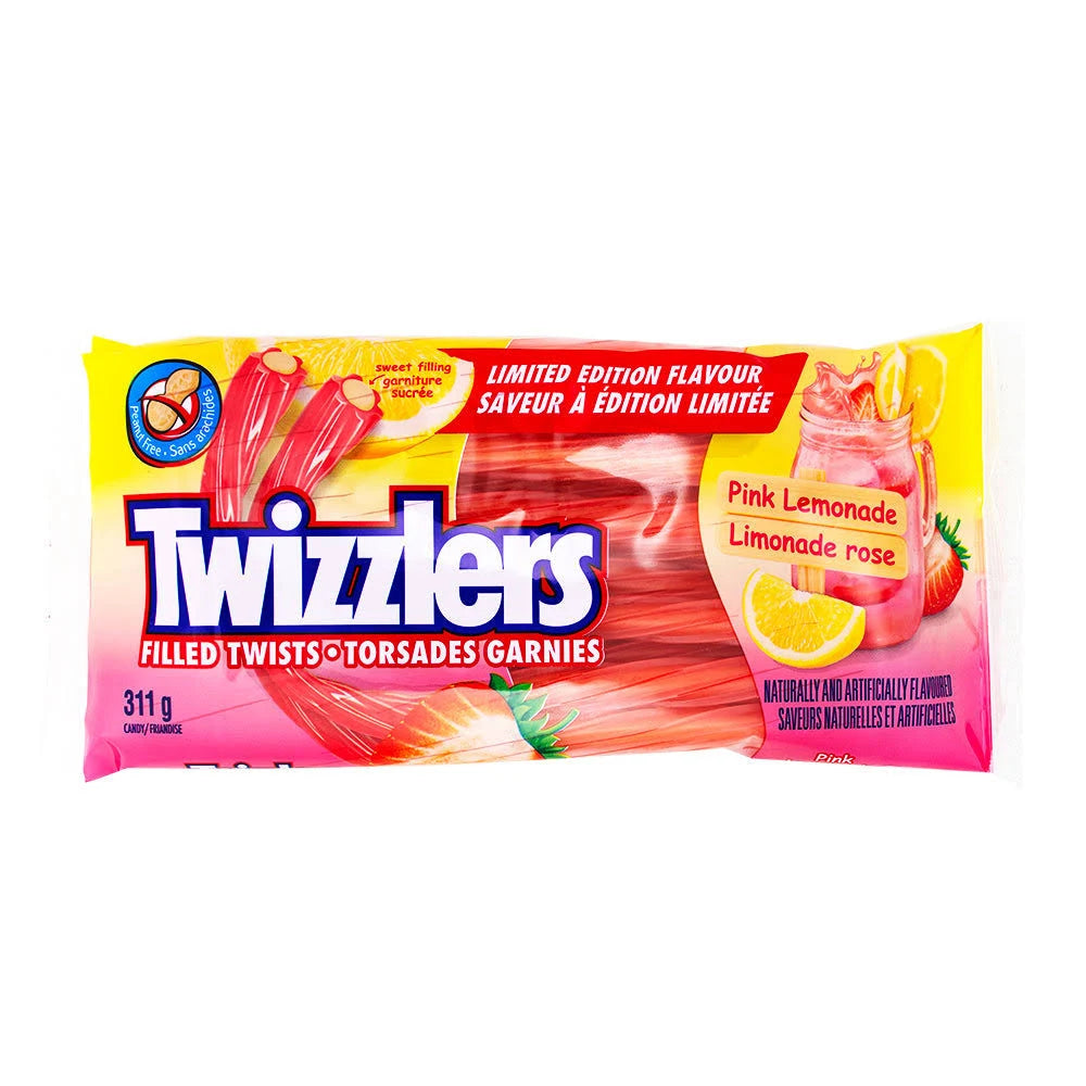 Twizzlers Pink Lemonade Flavored Filled Twists (311 g) - Papaya Express