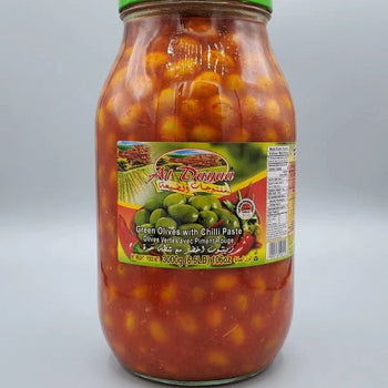 Al Dayaa Green Olives w/Chili Paste (3L) - Papaya Express